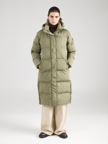 Superdry Wintermantel in Groen: voorkant