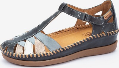 PIKOLINOS Sandale in beige / creme / blau / braun, Produktansicht