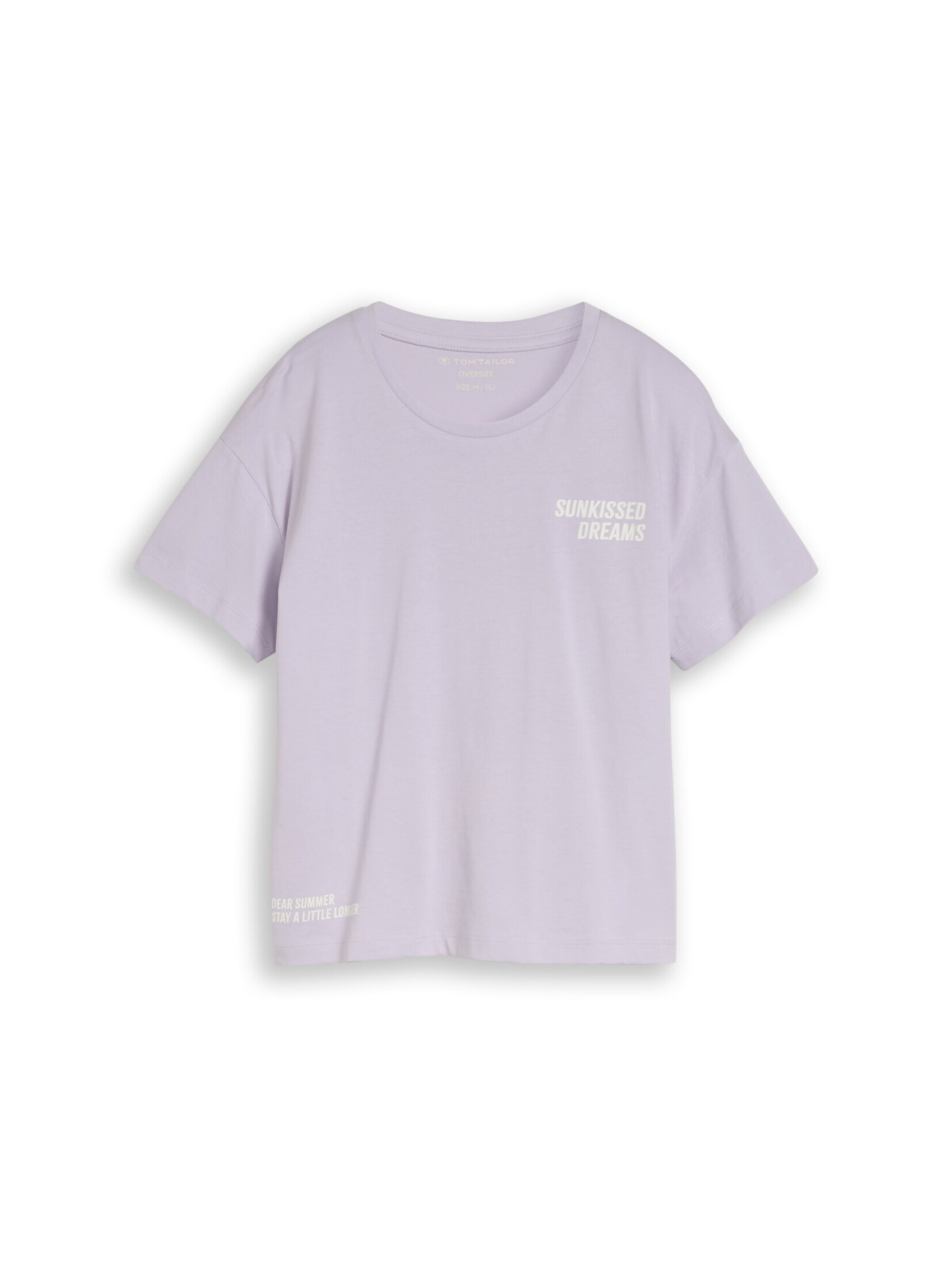 TOM TAILOR T-Shirt in hellgelb / lila / lavendel / weiß, Produktansicht