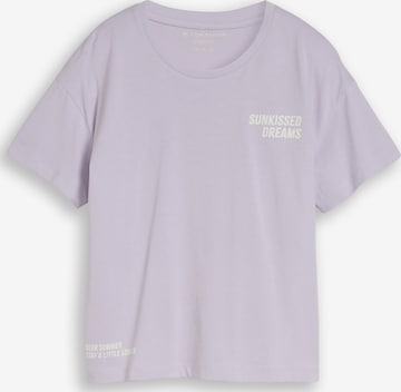 TOM TAILOR T-Shirt in Lila: Vorderseite