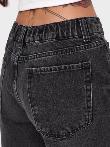 IT'S BASIC Baggy Jeans 'ELASTICATED BAGGY DENIM SHORT'‌‌‌ in Schwarz