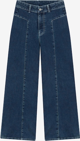 ScalpersWide Leg/ Široke nogavice Traperice - plava boja: prednji dio