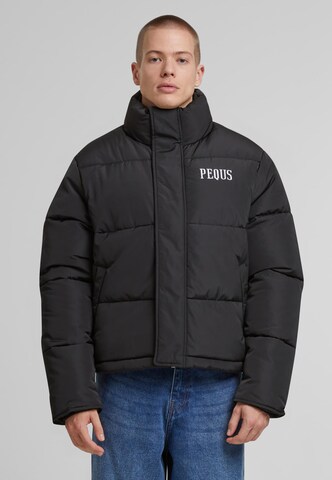 Pequs Vinterjacka i svart: framsida