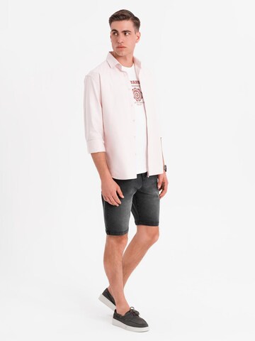 Ombre Regular Jeans in Zwart