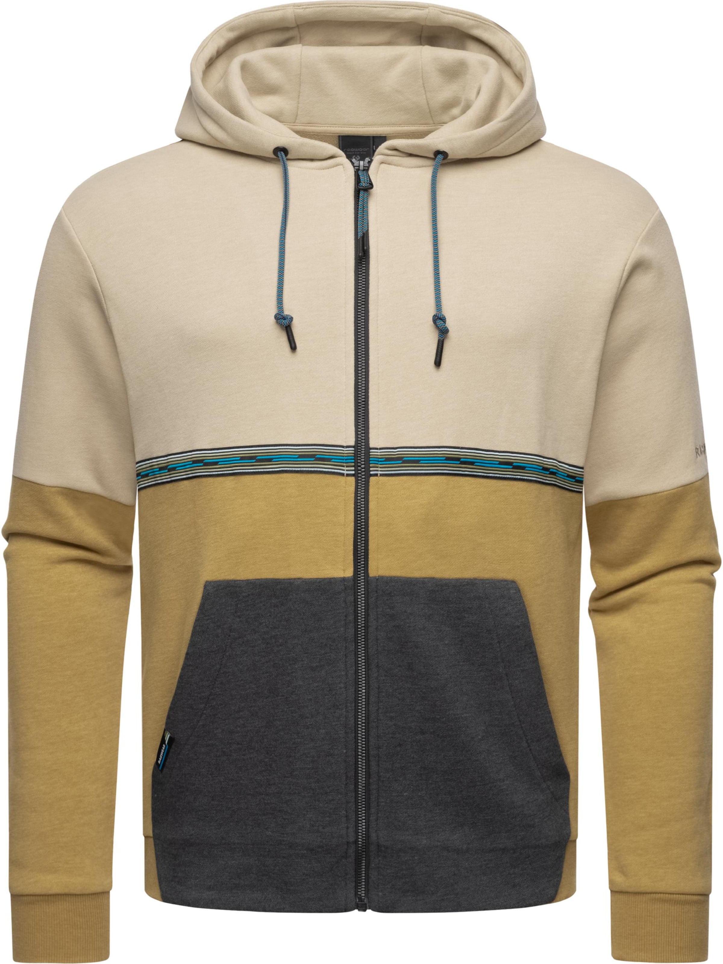 Ragwear Sweat jacket in Beige: front