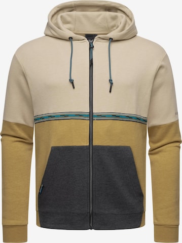 Ragwear Sweatjacke in Beige: Vorderseite