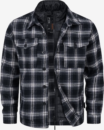 INDICODE JEANS Between-Season Jacket 'INDjango' in Black: front