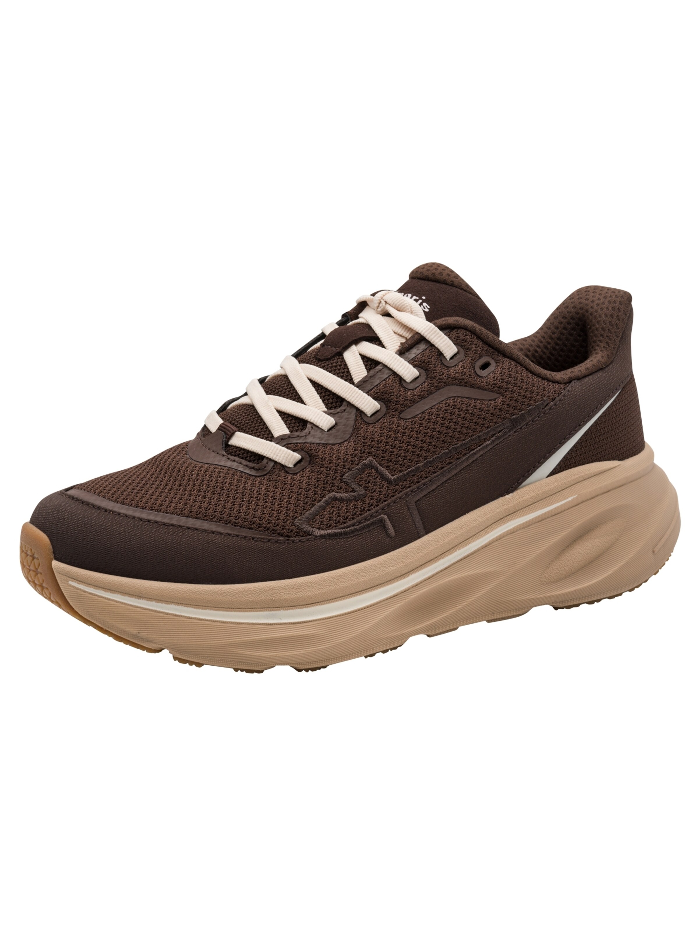 Baskets basses Tamaris en marron : devant