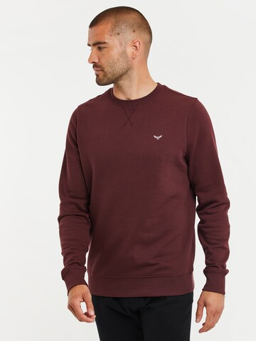 Threadbare Sweatshirt 'Satsuma' in Red: front