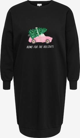 ONLY Carmakoma Dress 'CARSANTA XMAS' in Black: front