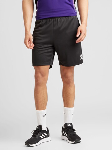 Regular Pantalon de sport 'ESSENTIAL' Hummel en noir : devant