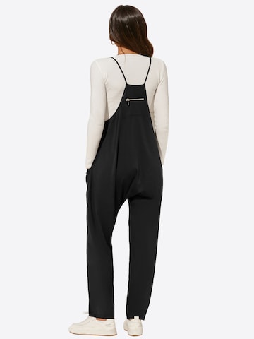 Imily BelaLoosefit Hlače s tregerima - crna boja