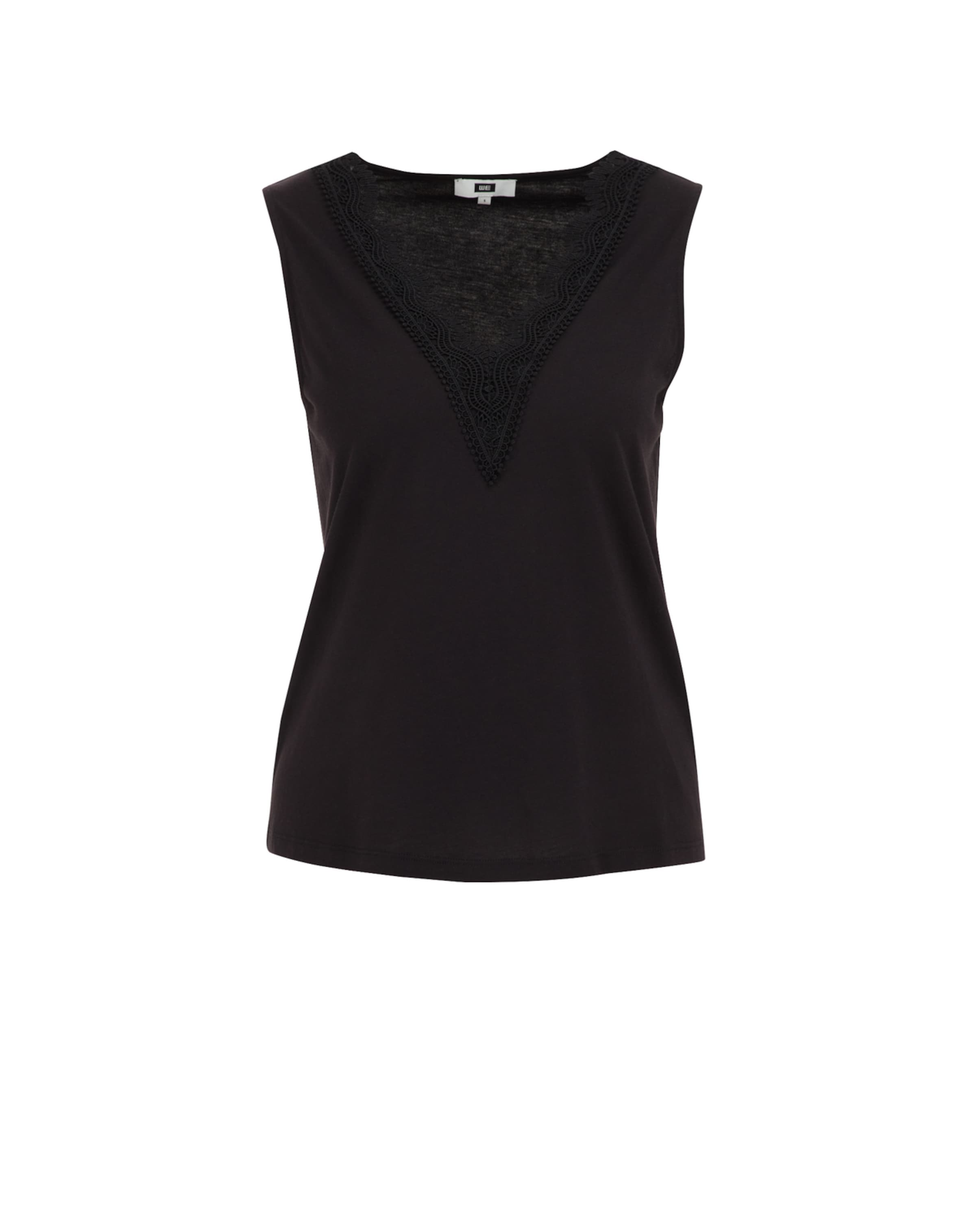 WE Fashion T-shirt i svart: framsida