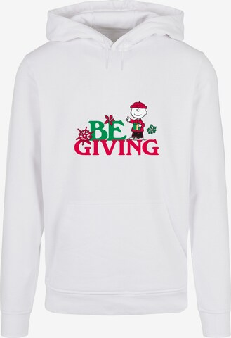 Sweat-shirt 'Peanuts Be Giving' Merchcode en blanc : devant