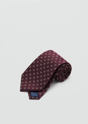 MANGO MAN Tie 'Geo8' in Red