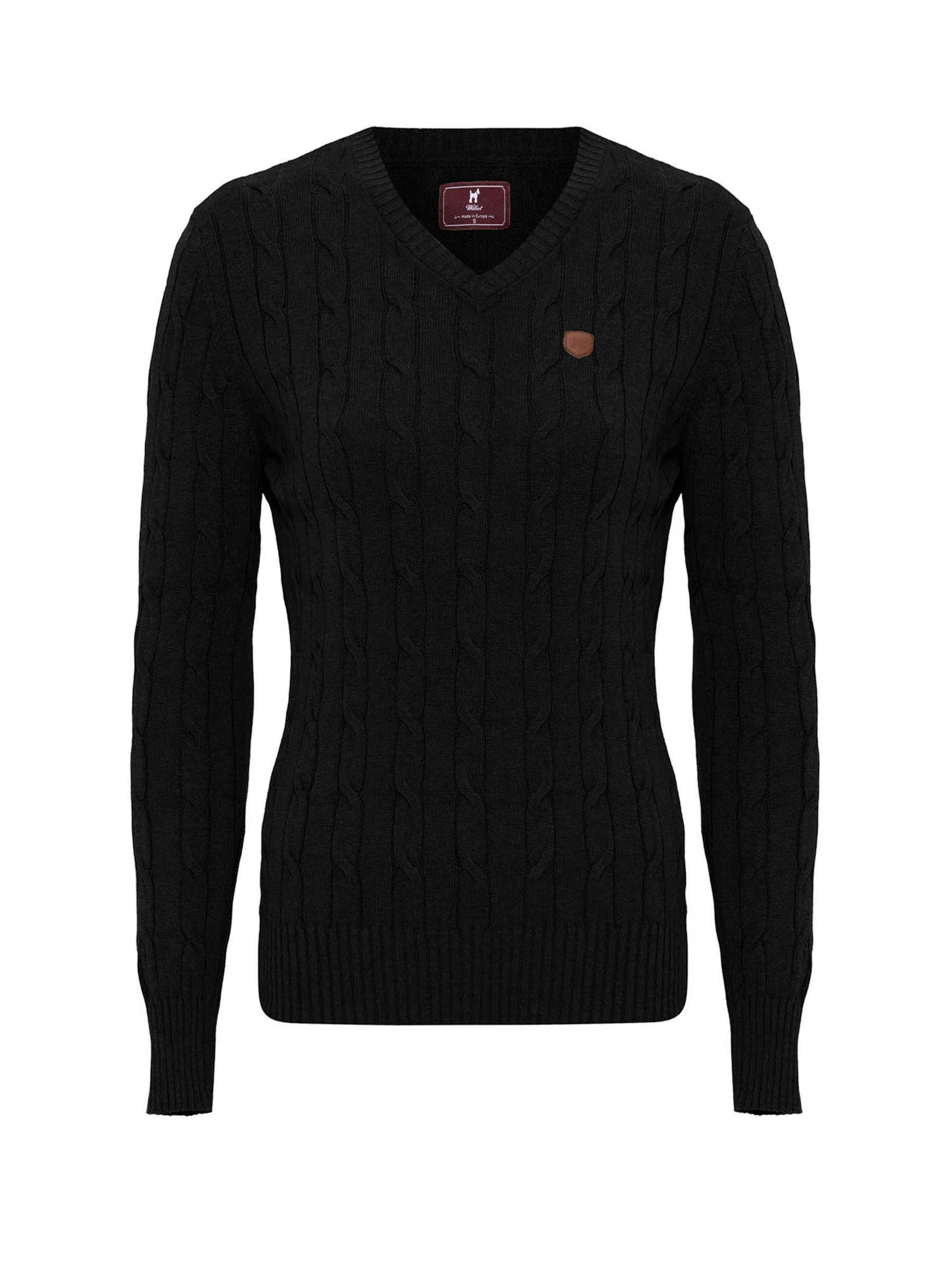 Williot Trui in Zwart: voorkant