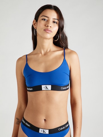 Calvin Klein Underwear Bralette Bra in Blue: front