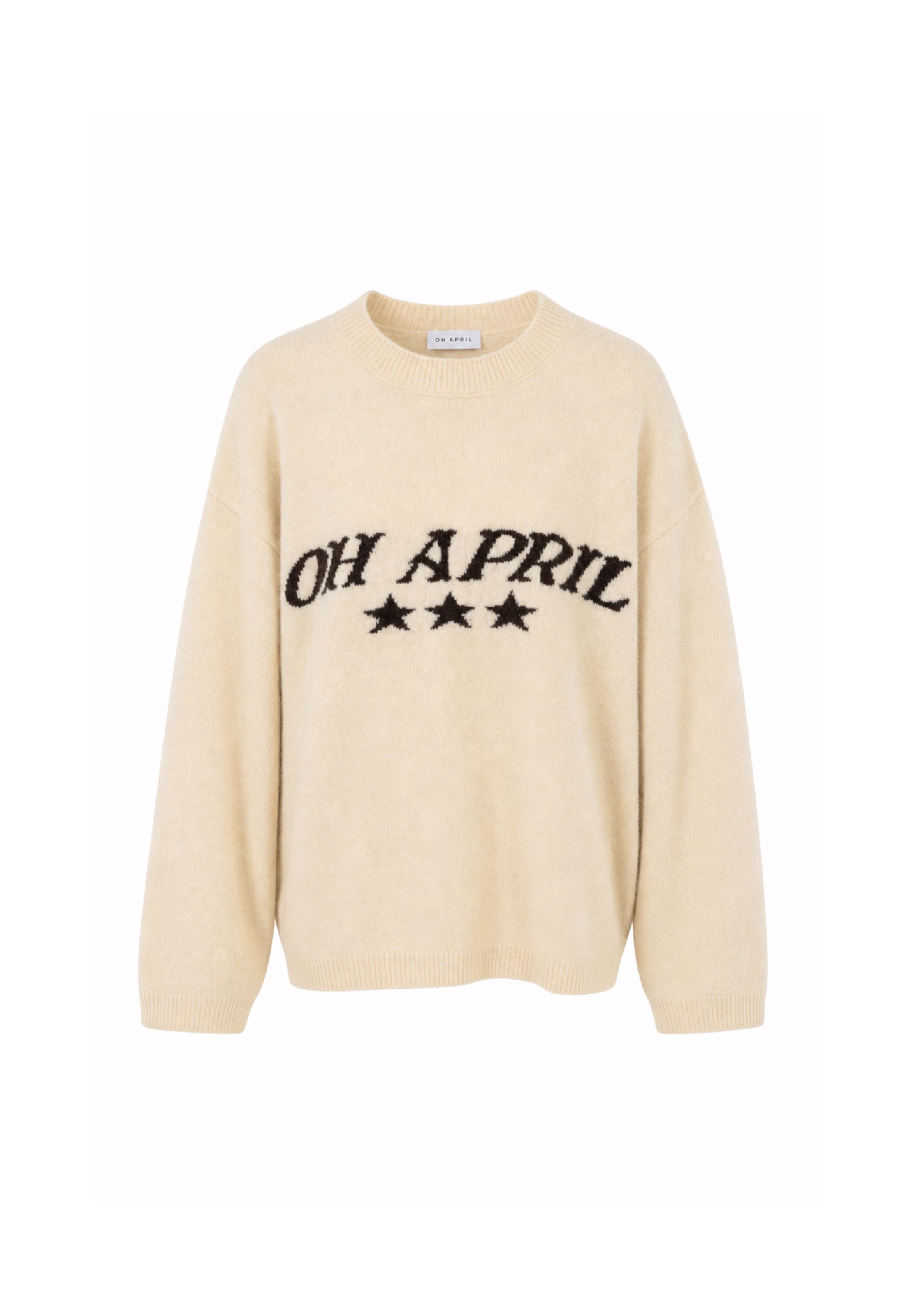 Pullover extra large 'Moani' di OH APRIL in beige: frontale