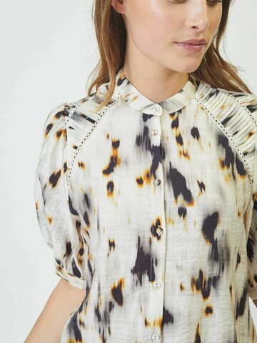 Chemisier ' Elisa ' co'couture en blanc