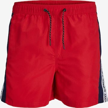 JACK & JONES Ujumispüksid 'FIJI', värv punane: eest vaates