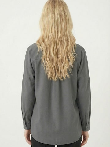 Bigdart - Blusa 'Hemden' em cinzento
