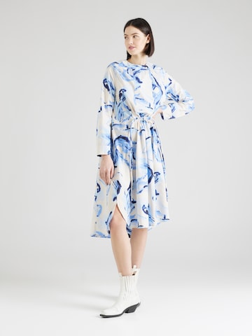 Masai Shirt Dress 'Nizhoni' in Blue: front