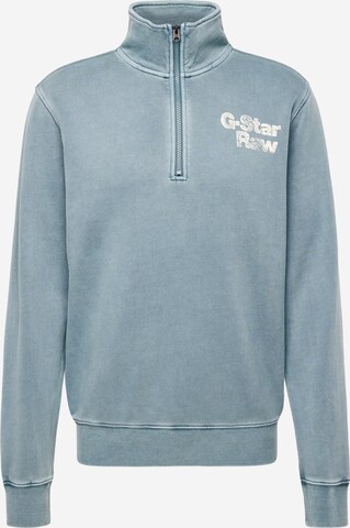 G-Star RAW - Sweatshirt em azul: frente