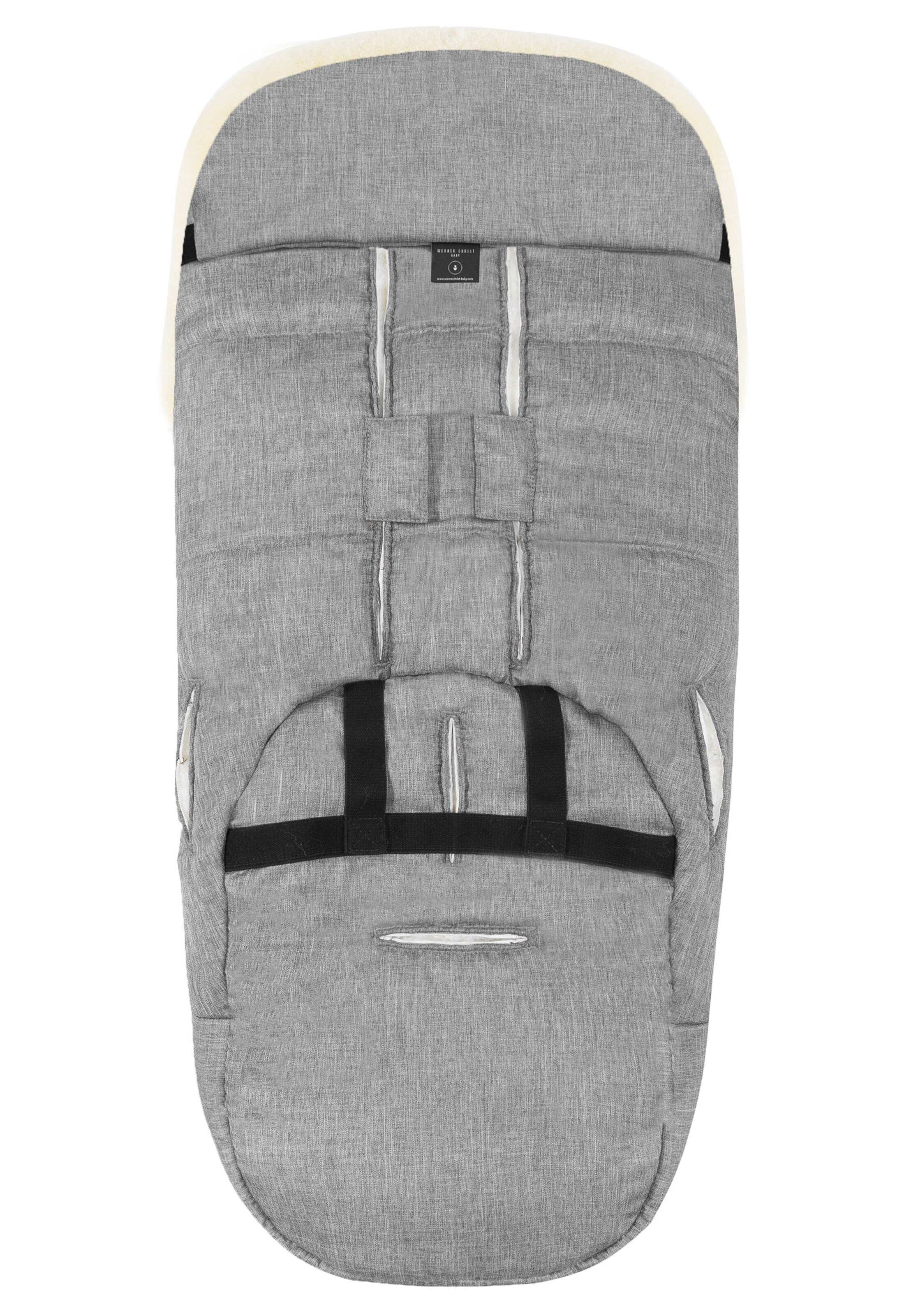 Werner Christ Baby Fußsack 'FLIMS LUXE' in Grau