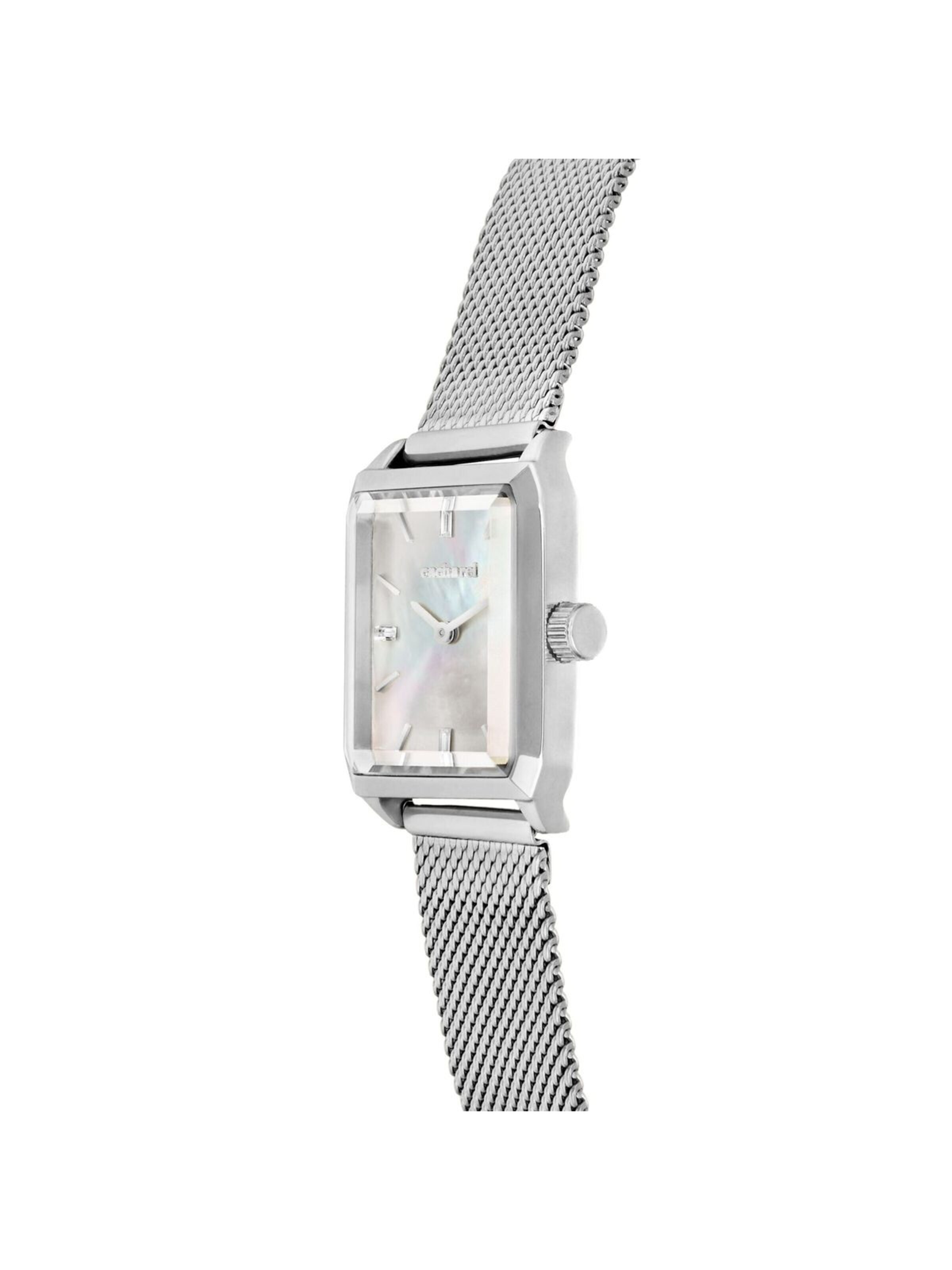 Montre à affichage analogique Cacharel en argent