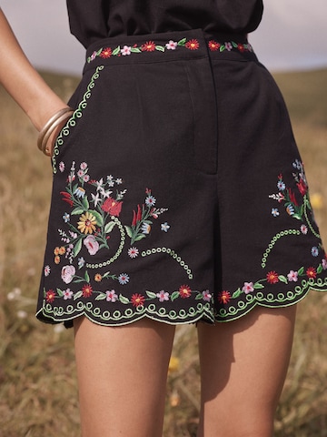 love & roses - regular Pantalón en negro