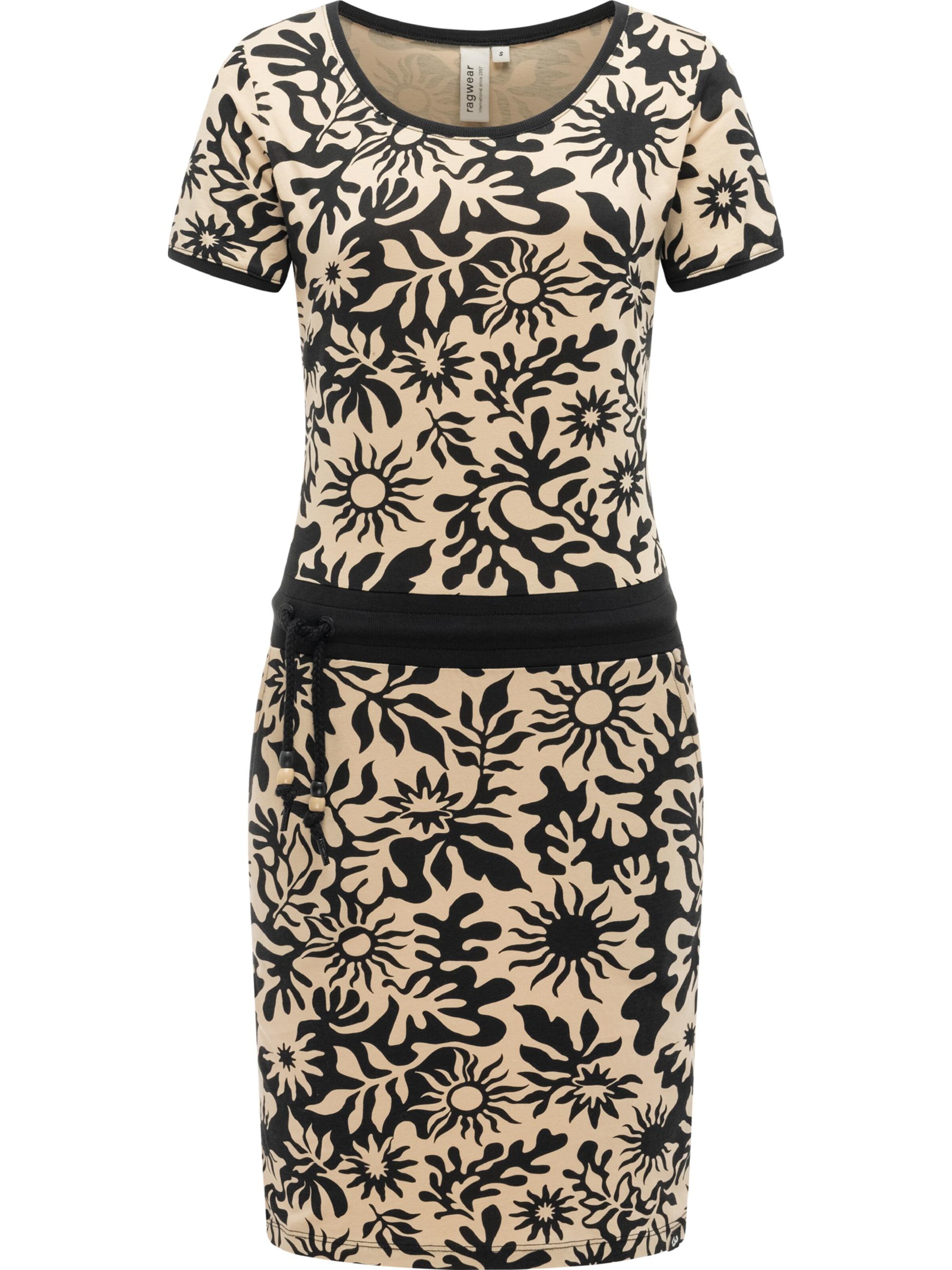 Ragwear Vestido de verano 'Baomi' en arena / negro, Vista del producto