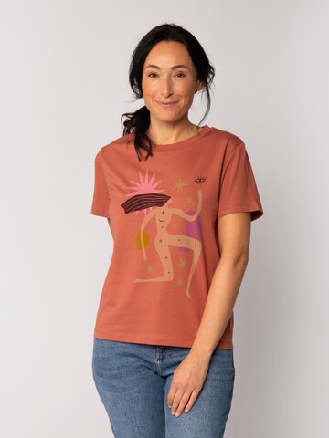 Watapparel T-Shirt 'Love And Flex' in Rot: Vorderseite