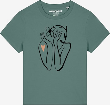 T-shirt 'Self Love' Watapparel en vert : devant