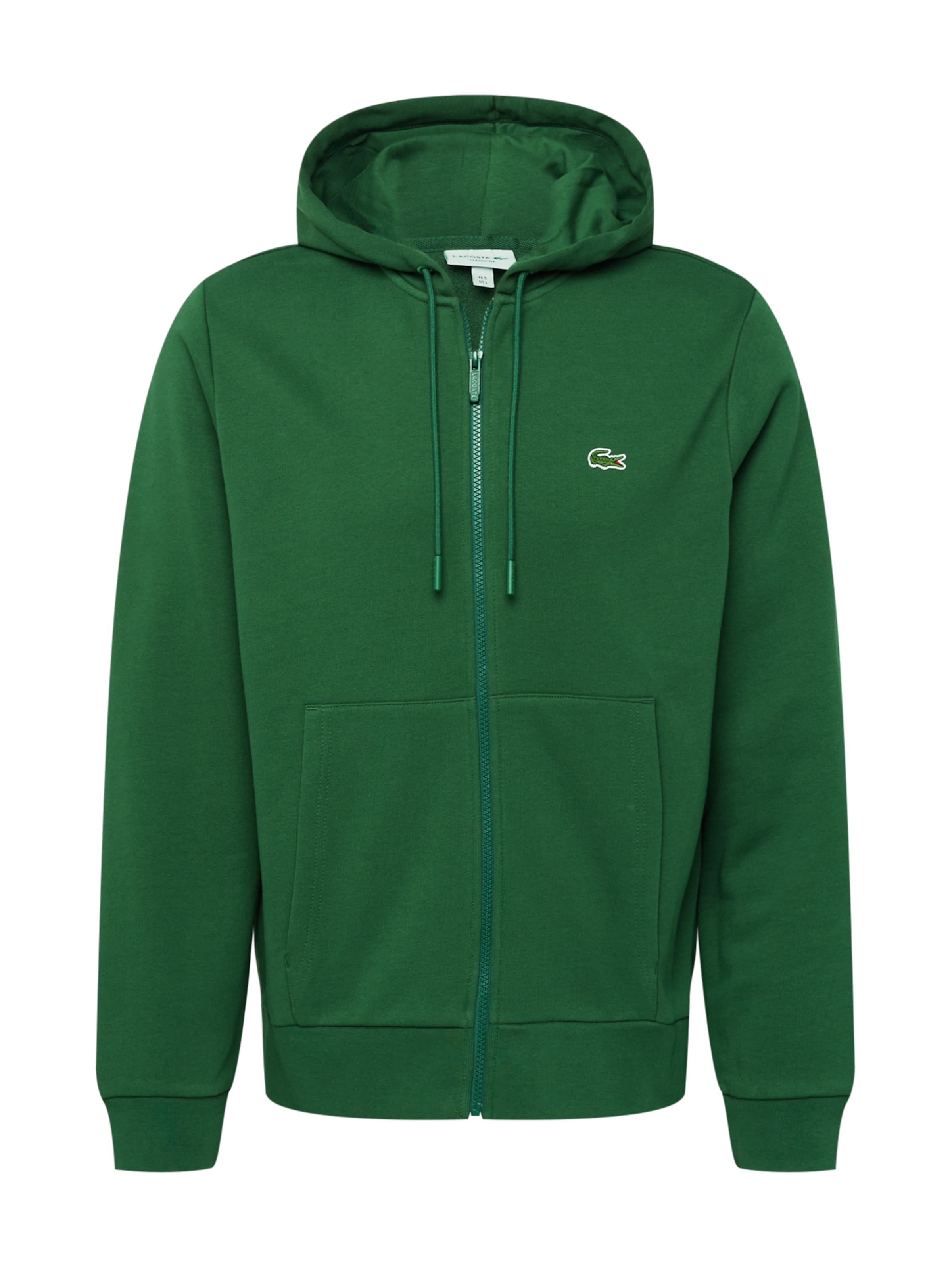 LACOSTE Sweatjacke in Grün: Vorderseite