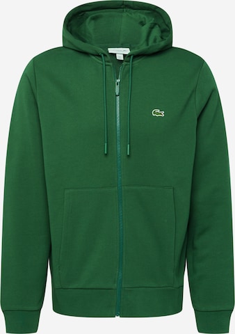 LACOSTE Sweatjacka i grön: framsida