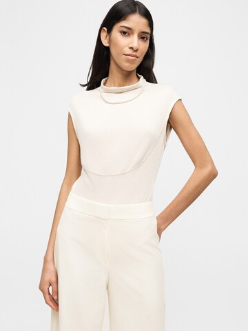 HUGO Широкий Плиссированные брюки 'Huzili' в Белый