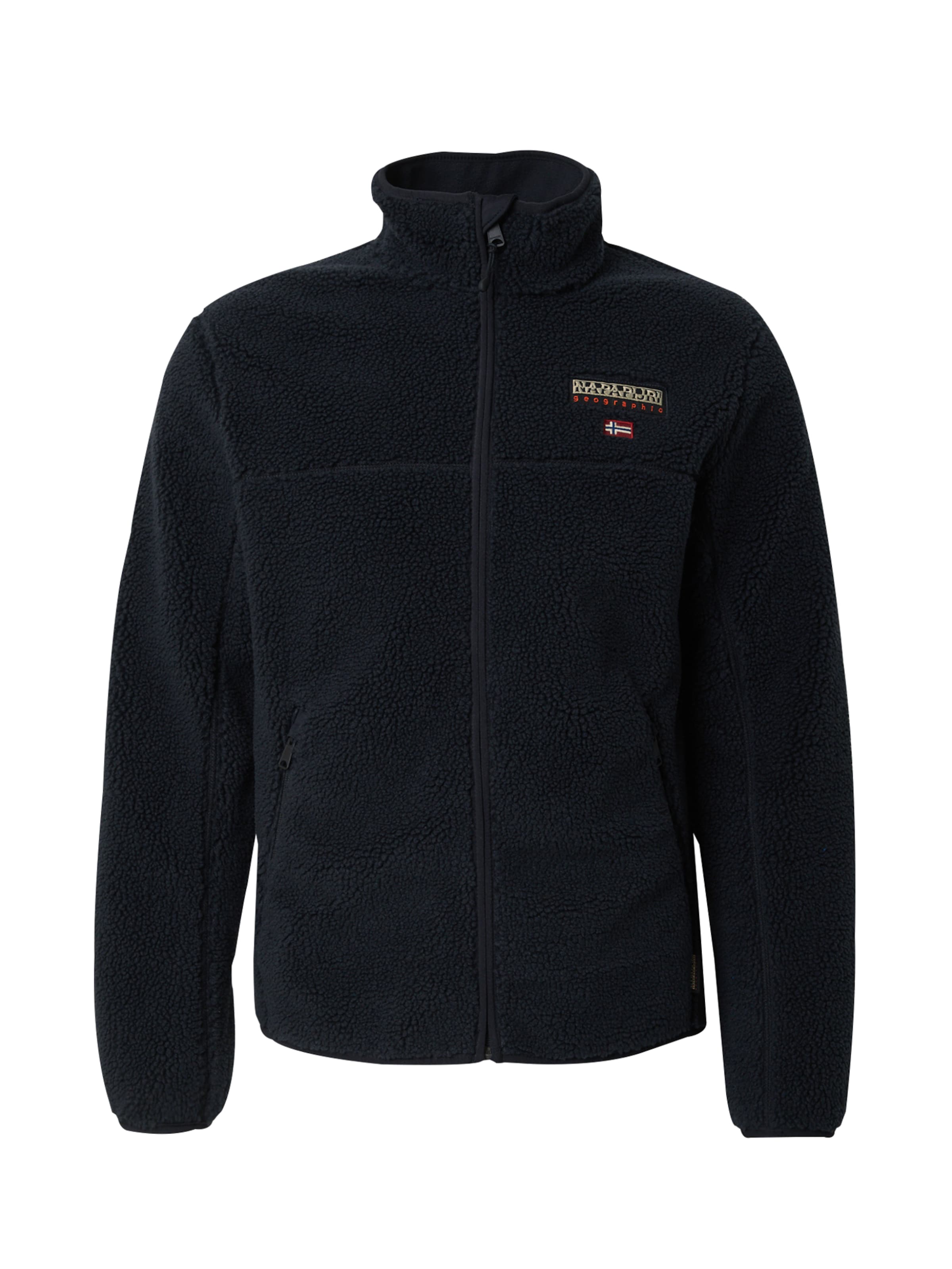 NAPAPIJRI Fleecejacka 'Tynik' i svart: framsida
