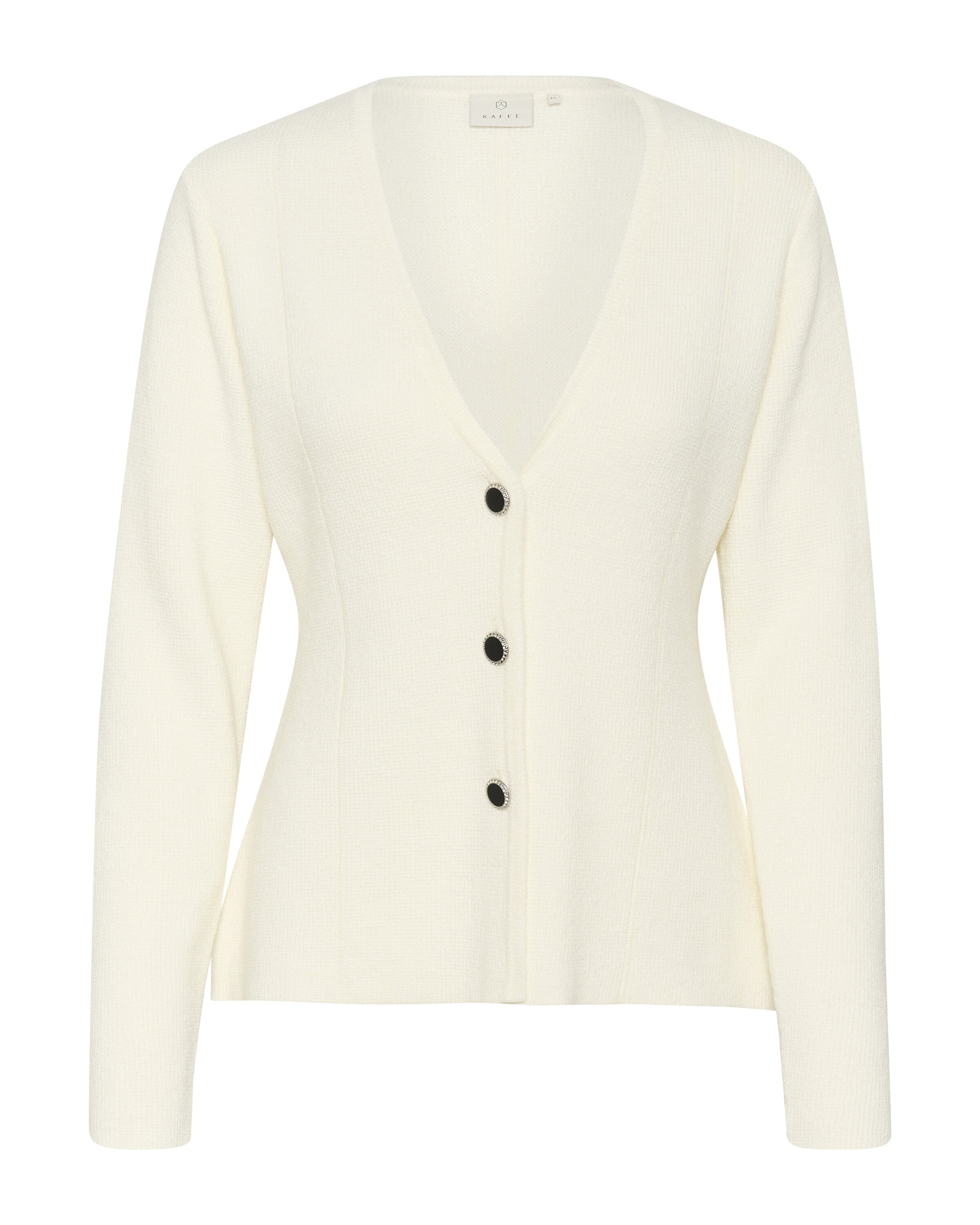 Kaffe Knit cardigan 'KANeville' in White: front