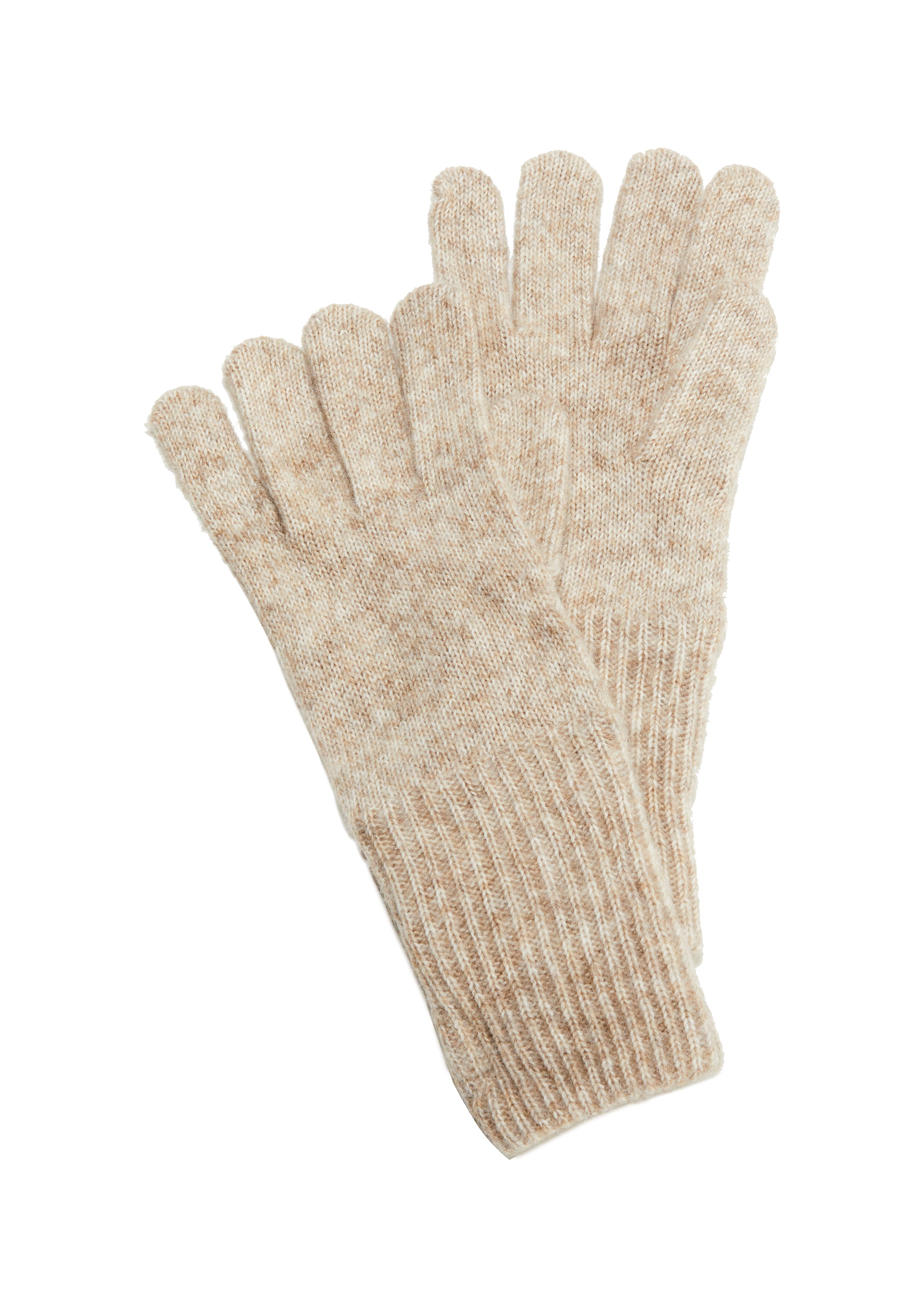 s.Oliver Fingerhandschuhe in Beige: Vorderseite