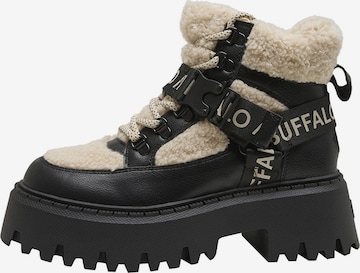 Bottines à lacets 'ASPEN' BUFFALO en noir : devant