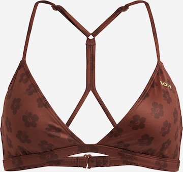 Triangle Hauts de bikini 'Pro' ROXY en marron : devant