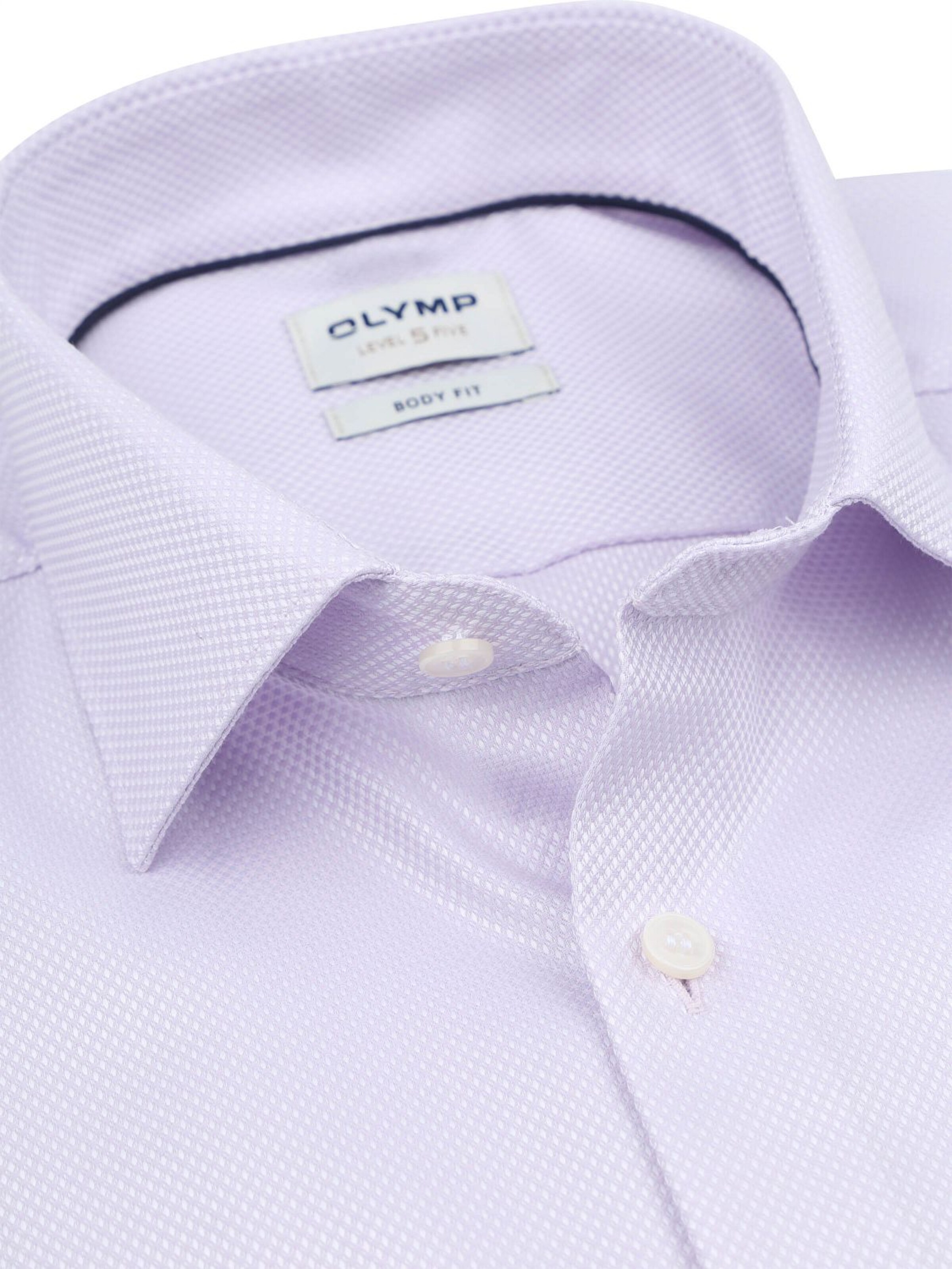 OLYMP Slim fit Overhemd 'Level 5' in Roze