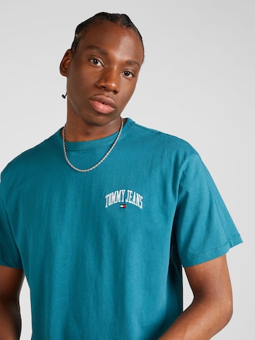 Tommy Jeans T-Shirt 'Varsity' in Blau