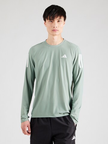 Maglia funzionale 'Own The Run' di ADIDAS PERFORMANCE in verde: frontale