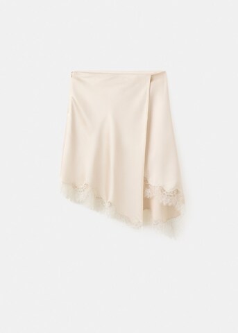 MANGO Skirt 'Ines' in Beige