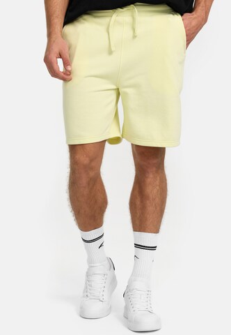 INDICODE JEANS Regular Pants in Yellow: front