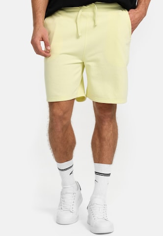 Regular Pantalon INDICODE JEANS en jaune : devant