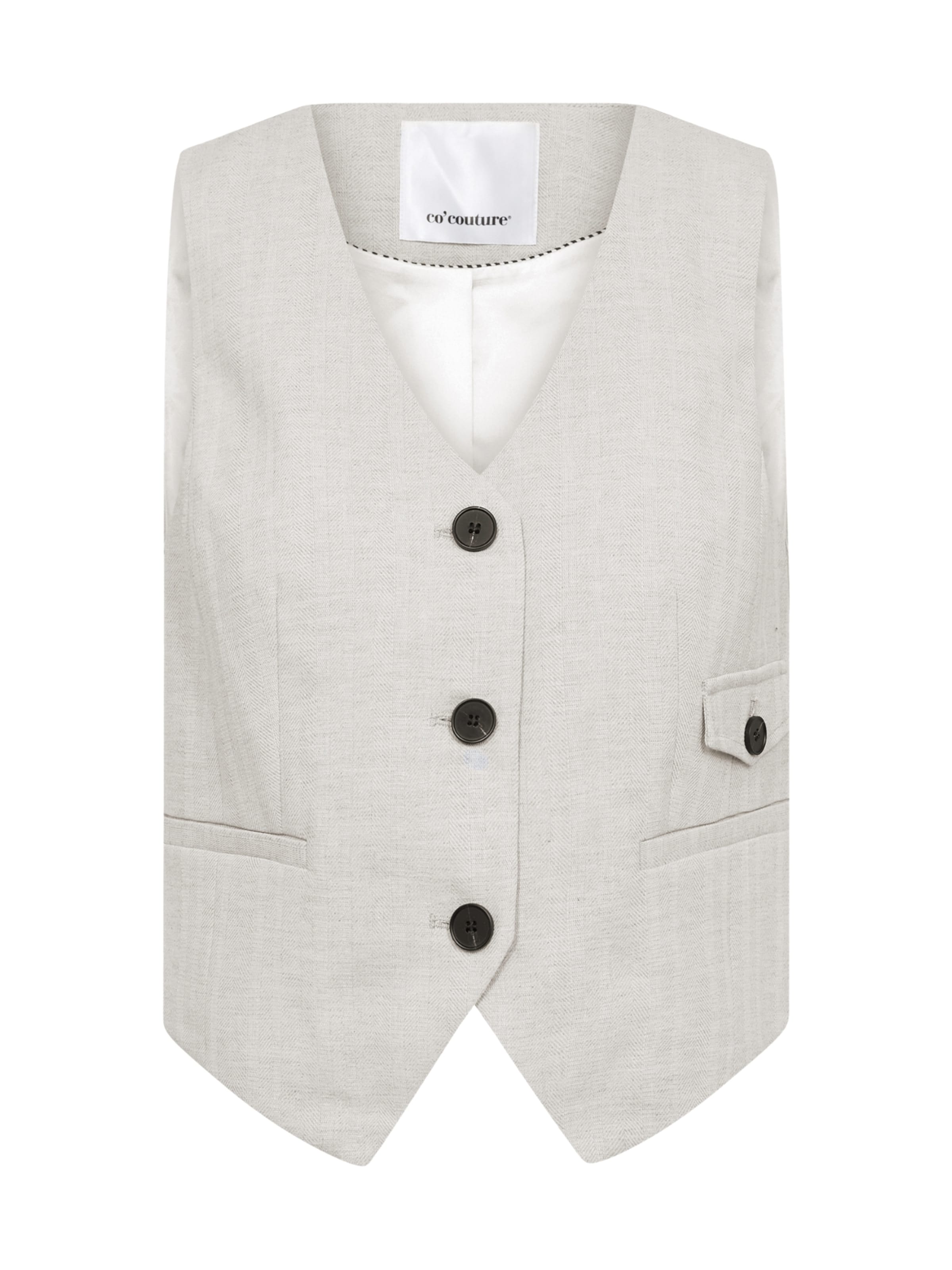 Gilet ' LisaCC ' co'couture en gris : devant