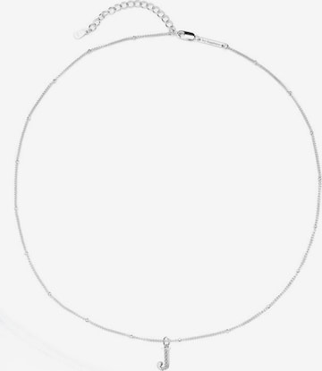 Collana 'Letter J.' di Hey Happiness in argento: frontale