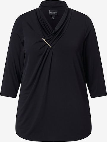 Ulla Popken Shirt in Zwart: voorkant
